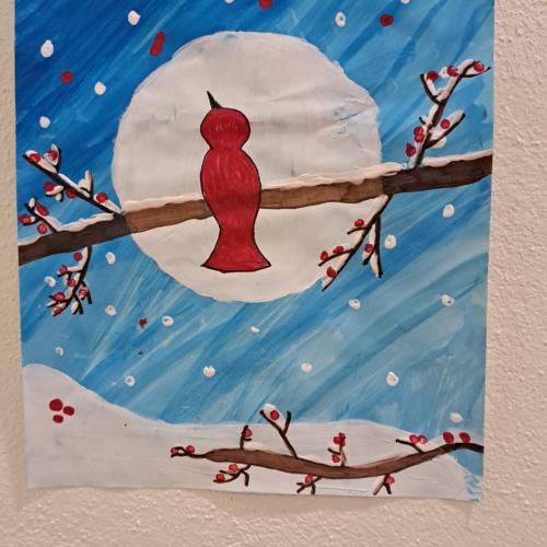 Vogel bei Vollmond1