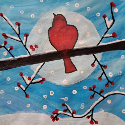 Vogel bei Vollmond2