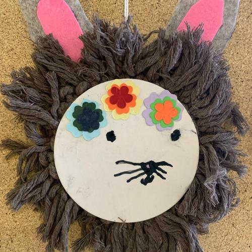 Osterhasen mit Wolle