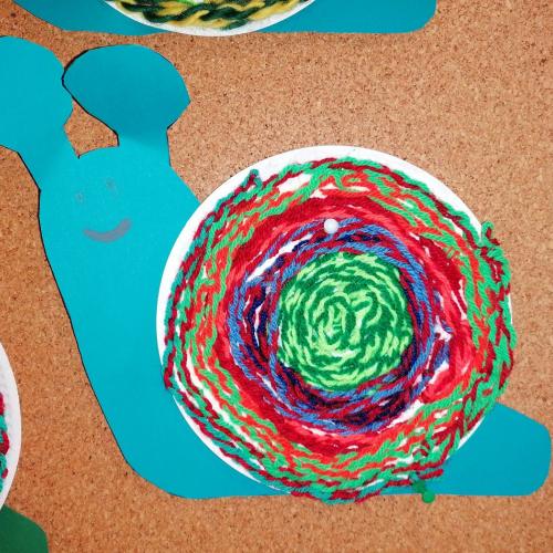 Schnecke auf Luftmaschenschnüren1